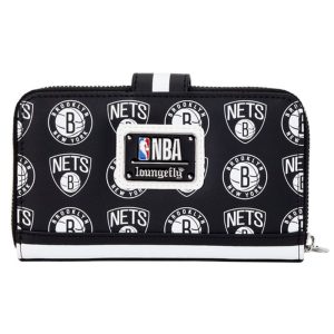 NBA Brooklyn Nets Logo Zip Around Wallet