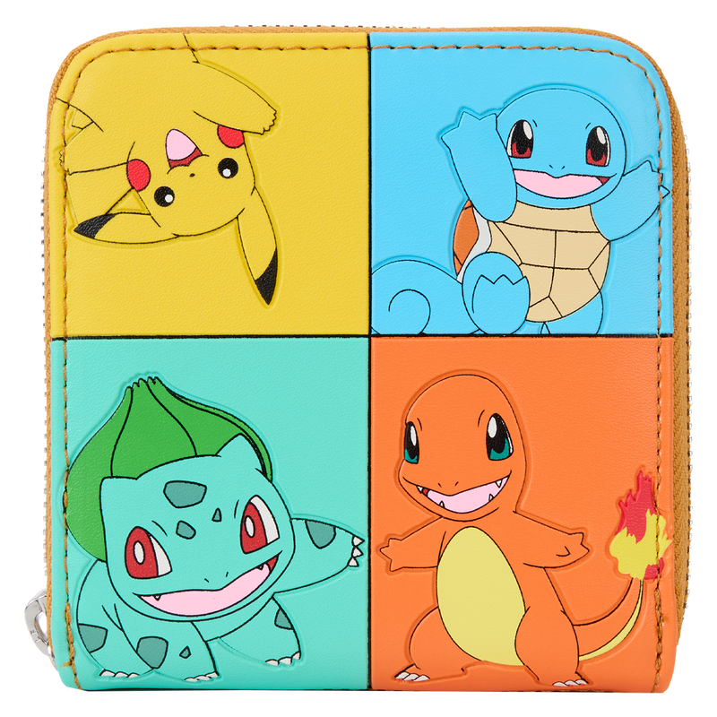 Pok&eacute;mon Color Block Starters Zip Around Wallet