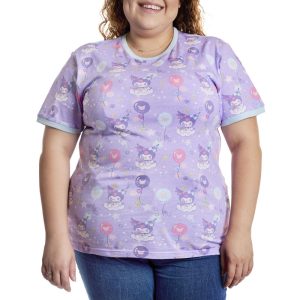 Sanrio Kuromi Carnival All-Over Print Unisex Ringer Tee&nbsp;