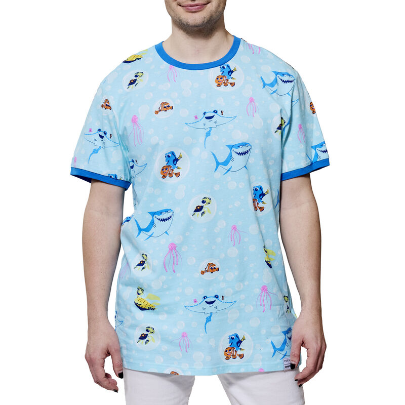 Finding Nemo 20th Anniversary Bubbles All-Over Print Unisex Ringer Tee&nbsp;