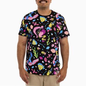 The Little Mermaid 35th Anniversary Life is the Bubbles All-Over Print Unisex Tee