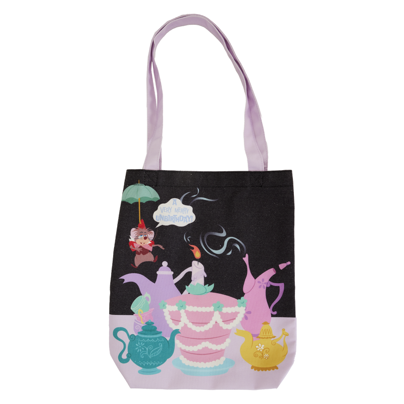 Alice in Wonderland Unbirthday Canvas Tote Bag