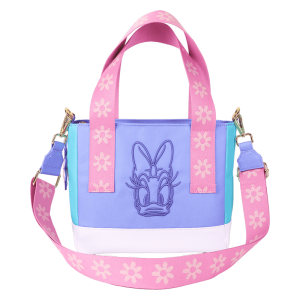 Daisy Duck 85th Anniversary Nylon Mini Tote Crossbody Bag