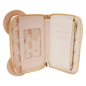 Mickey Mouse Woven Texture Zip Around Wallet